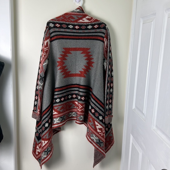 Nevada Vintage Aztec Southwestern Drape Cardigan Size Medium - Picture 8 of 8